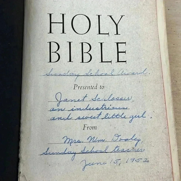 vintage 1950s Holy Bible Self-Pronouncing King James Version USA - Picture 9 of 17